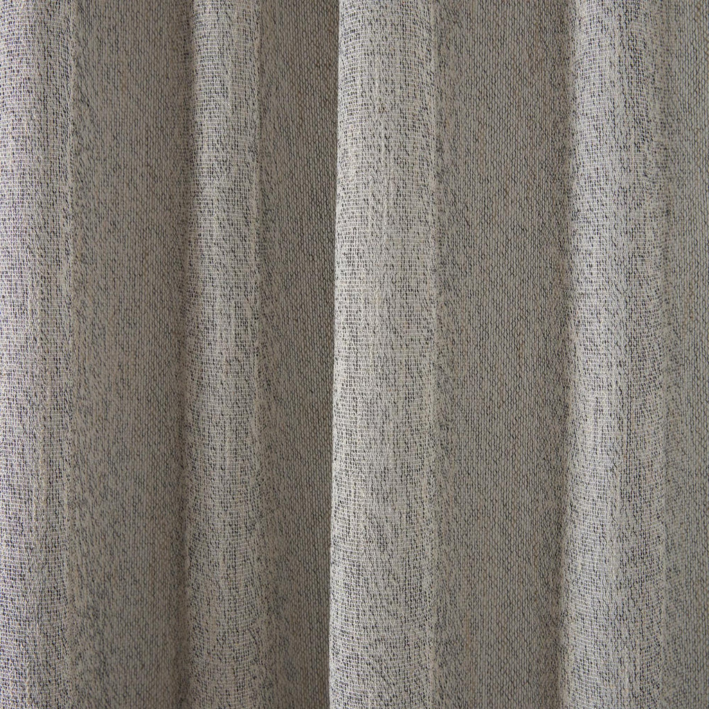 Grey Eneca Back-Tab/Rod-Pocket Curtain