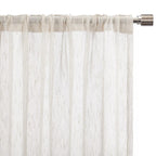 Cream Eneca Back-Tab/Rod-Pocket Curtain