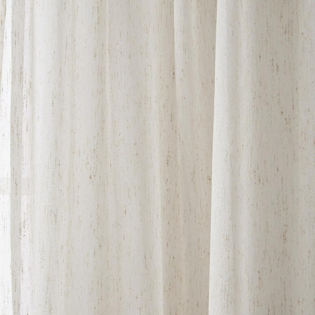 Cream Eneca Back-Tab/Rod-Pocket Curtain