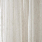 Cream Eneca Back-Tab/Rod-Pocket Curtain