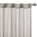 Grey Eneca Back-Tab/Rod-Pocket Curtain