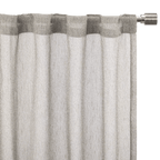 Grey Eneca Back-Tab/Rod-Pocket Curtain
