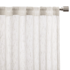 Cream Eneca Back-Tab/Rod-Pocket Curtain