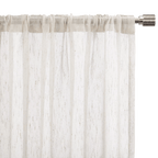 Cream Eneca Back-Tab/Rod-Pocket Curtain