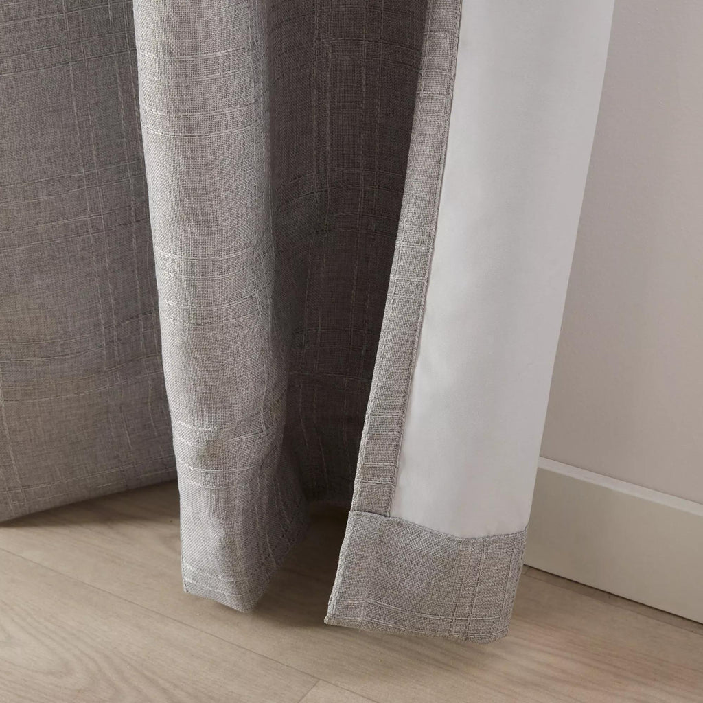 Grey Mullins Blackout Back-Tab Curtain