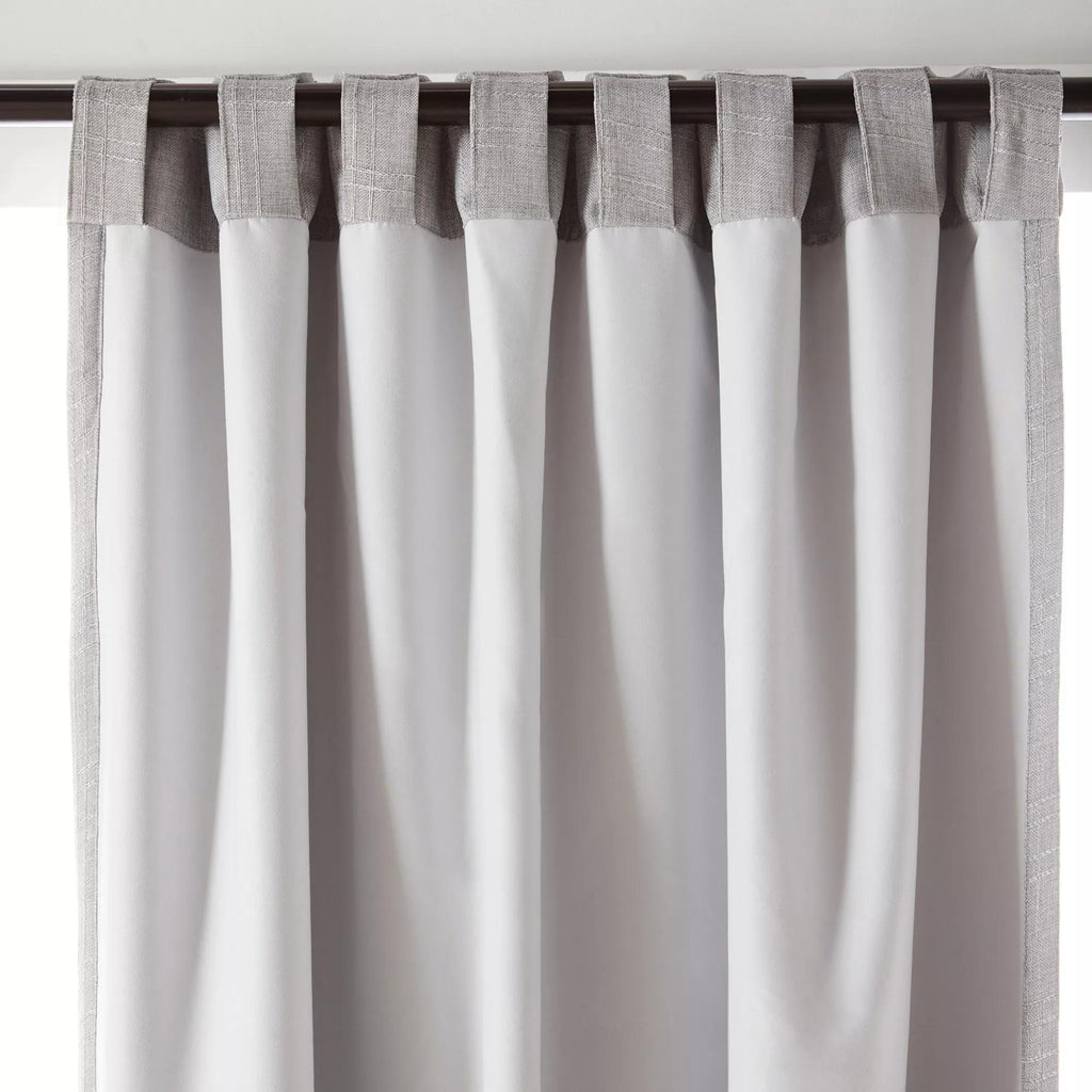 Grey Mullins Blackout Back-Tab Curtain