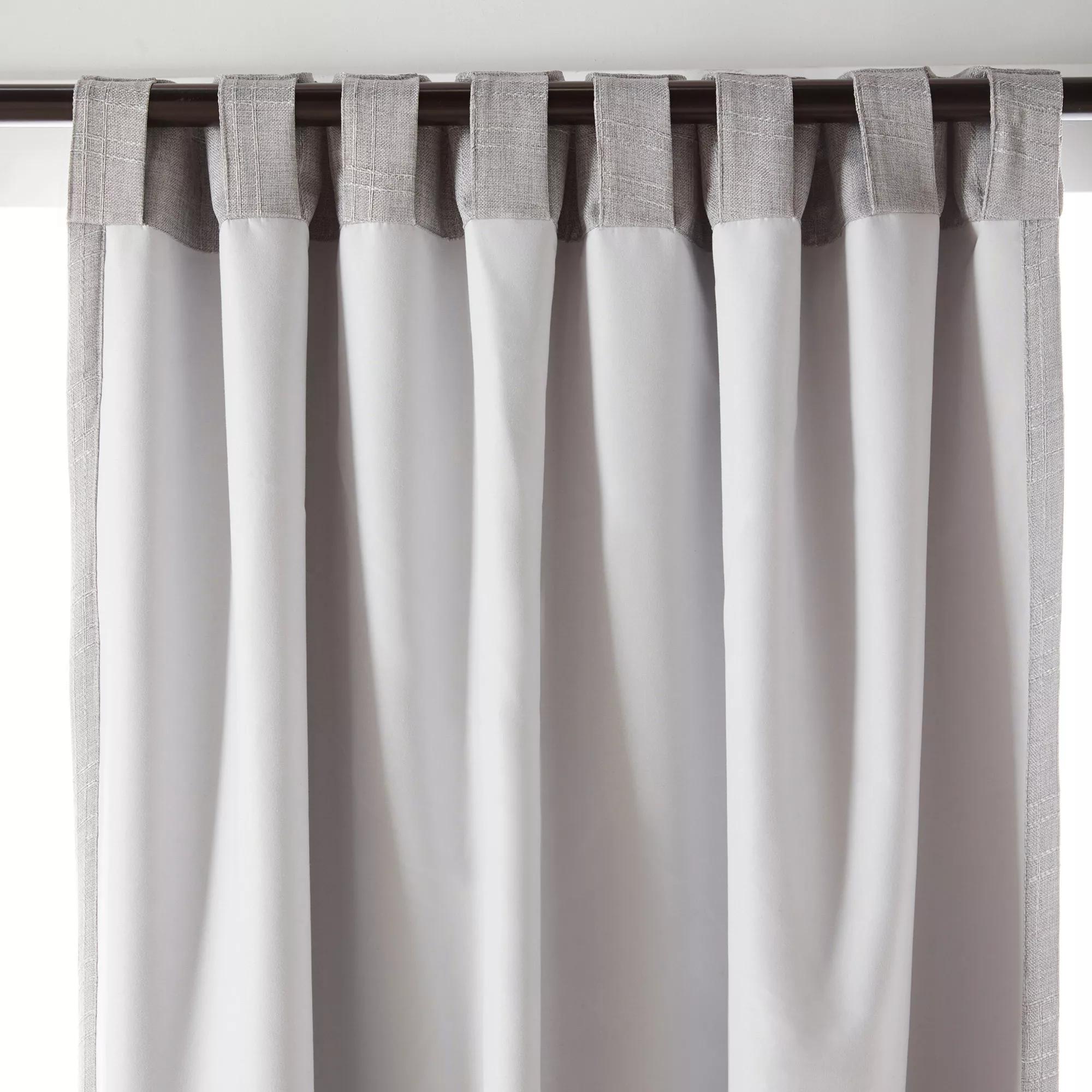 Grey Mullins Blackout Back-Tab Curtain