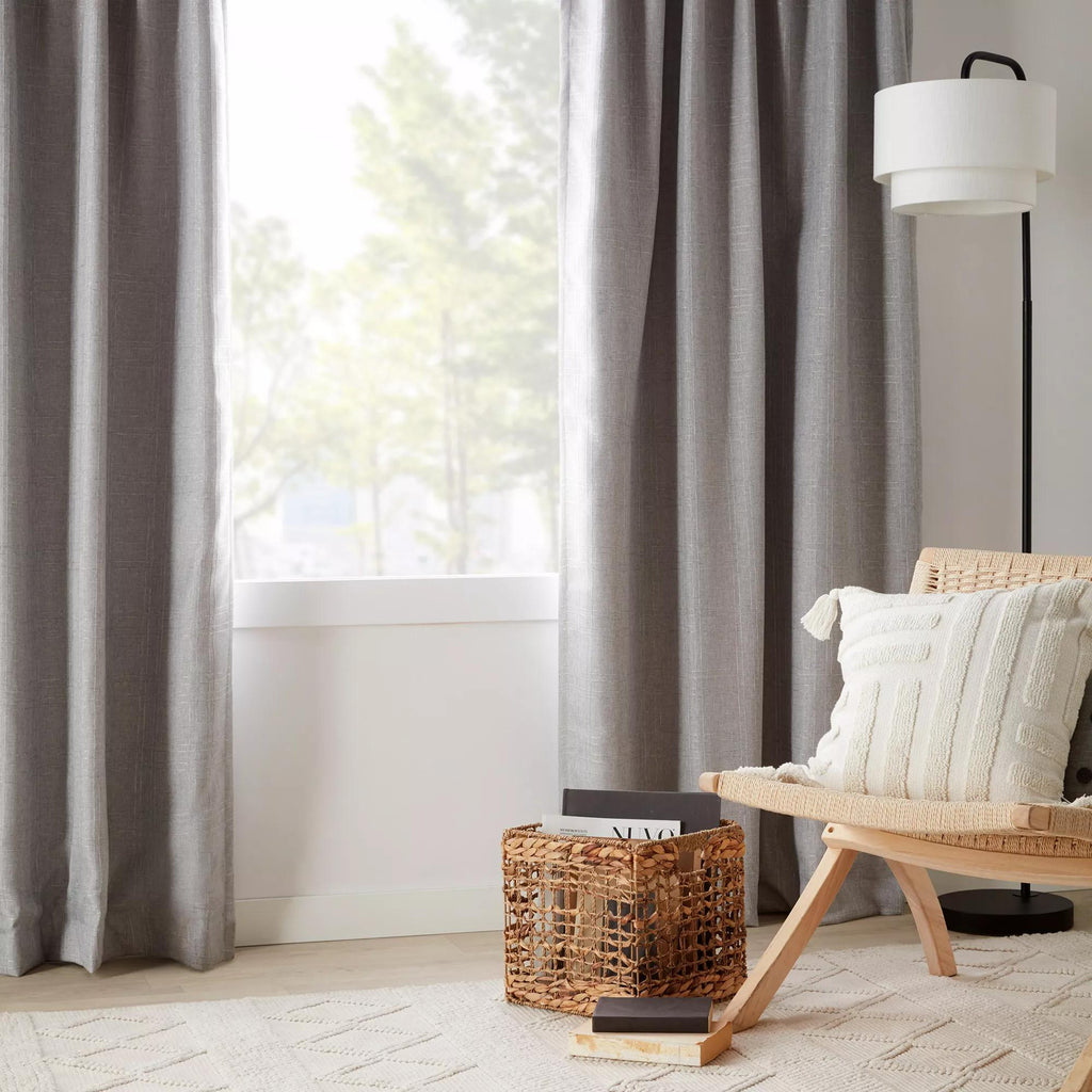 Grey Mullins Blackout Back-Tab Curtain