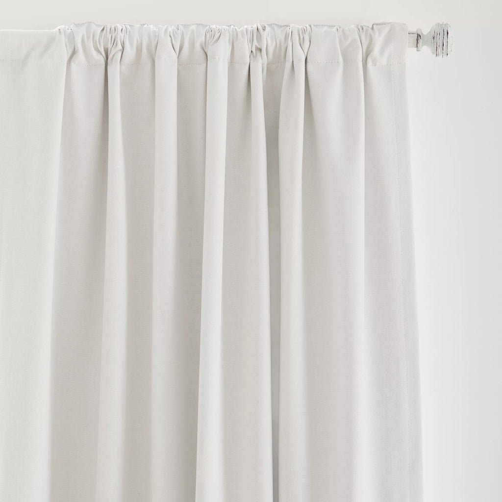 White Chita Back Tab Blackout Curtain