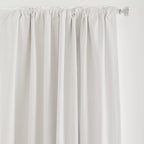 White Chita Back Tab Blackout Curtain