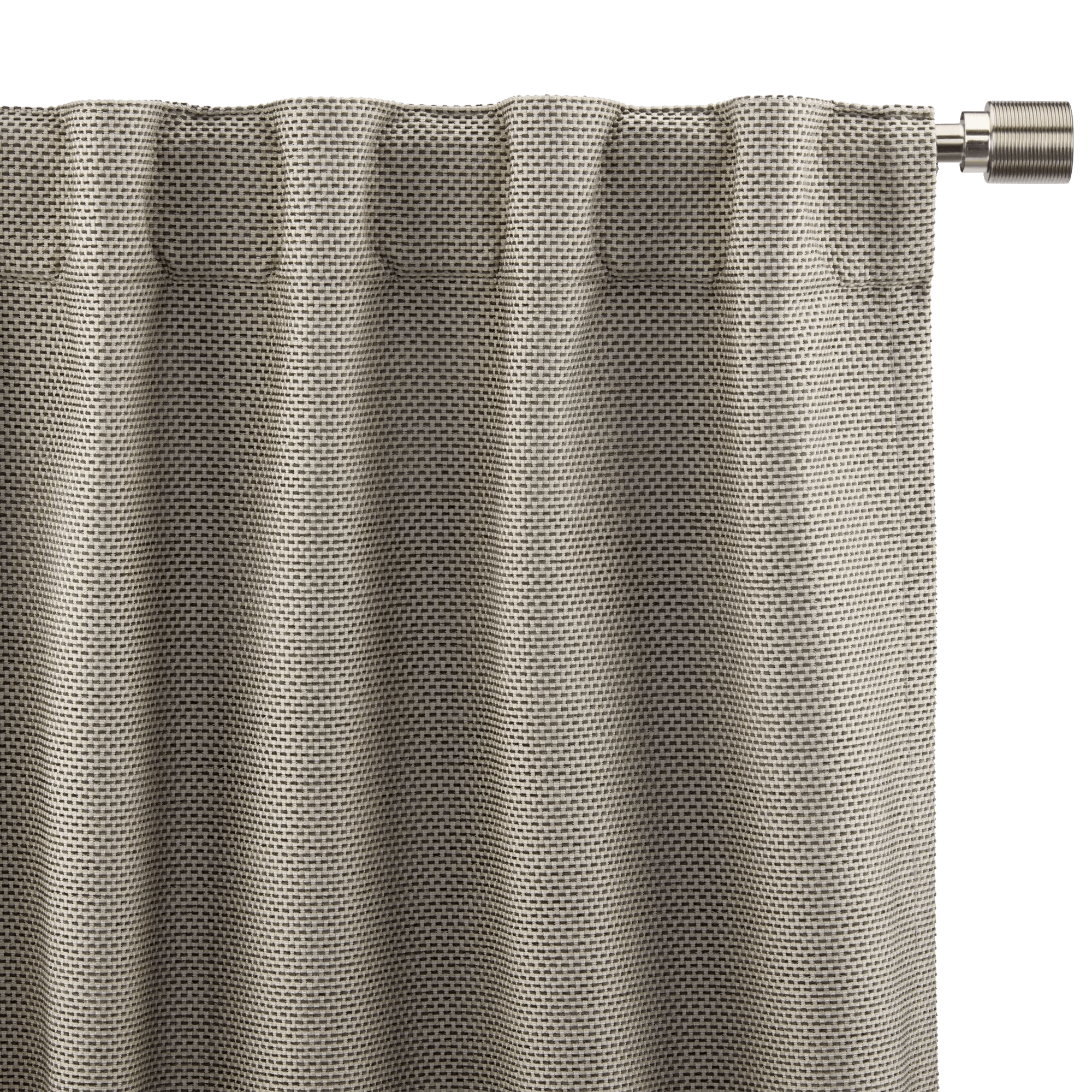 Grey Ortega Blackout Back-Tab Curtain