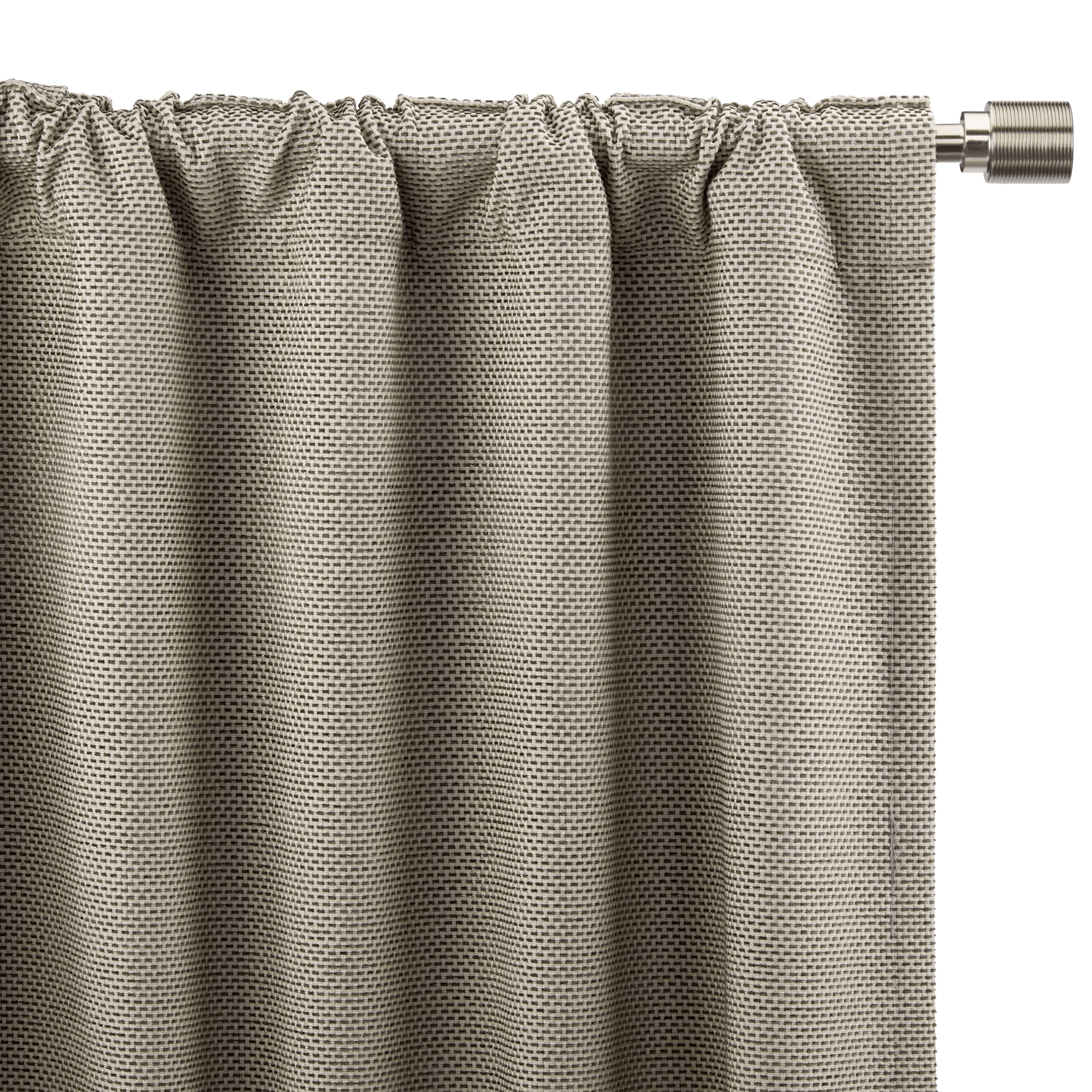 Grey Ortega Blackout Back-Tab Curtain