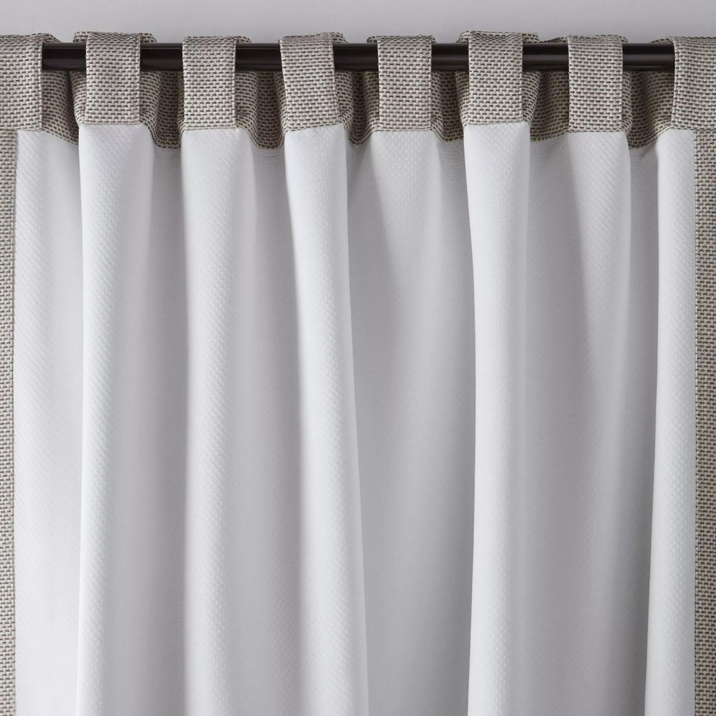 Grey Ortega Blackout Back-Tab Curtain