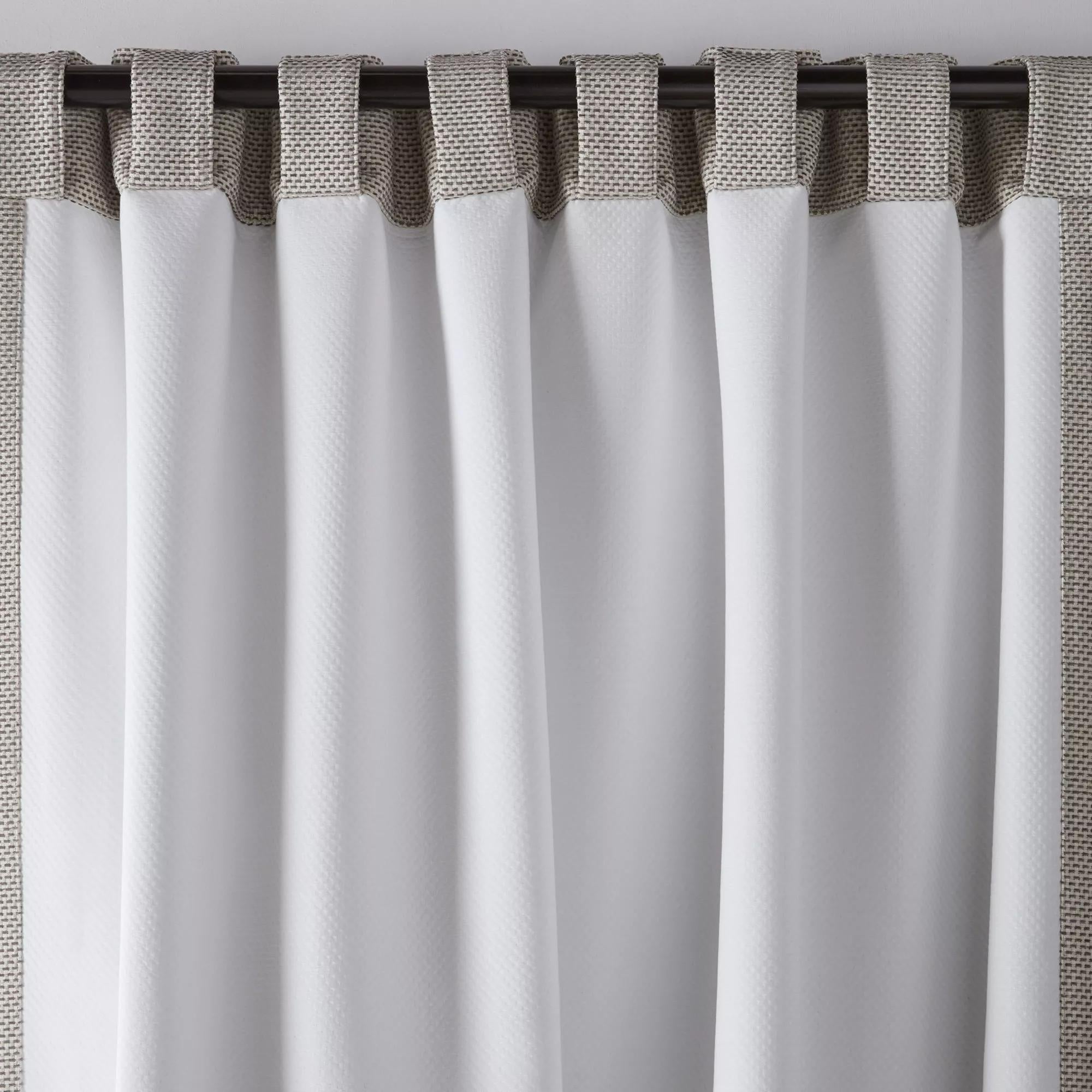 Grey Ortega Blackout Back-Tab Curtain