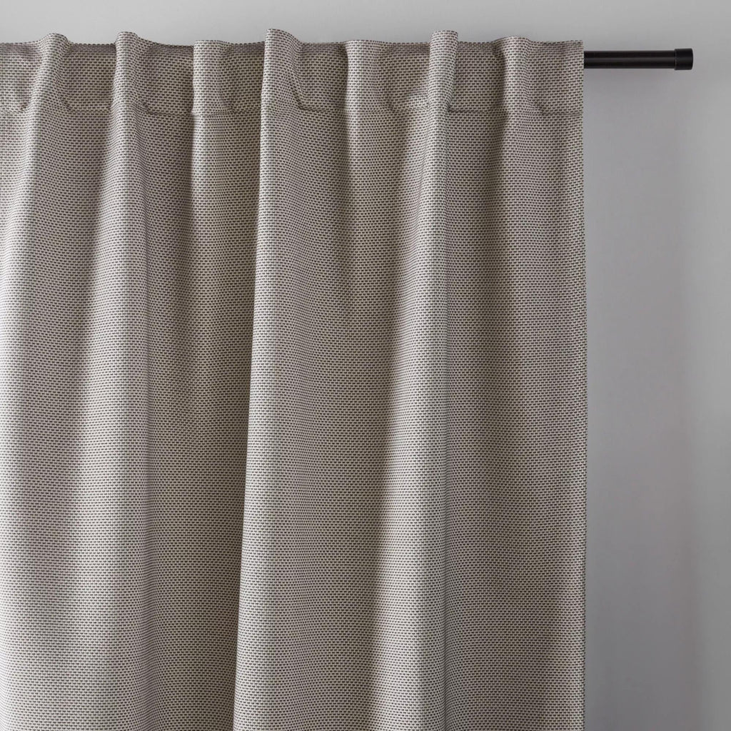 Grey Ortega Blackout Back-Tab Curtain