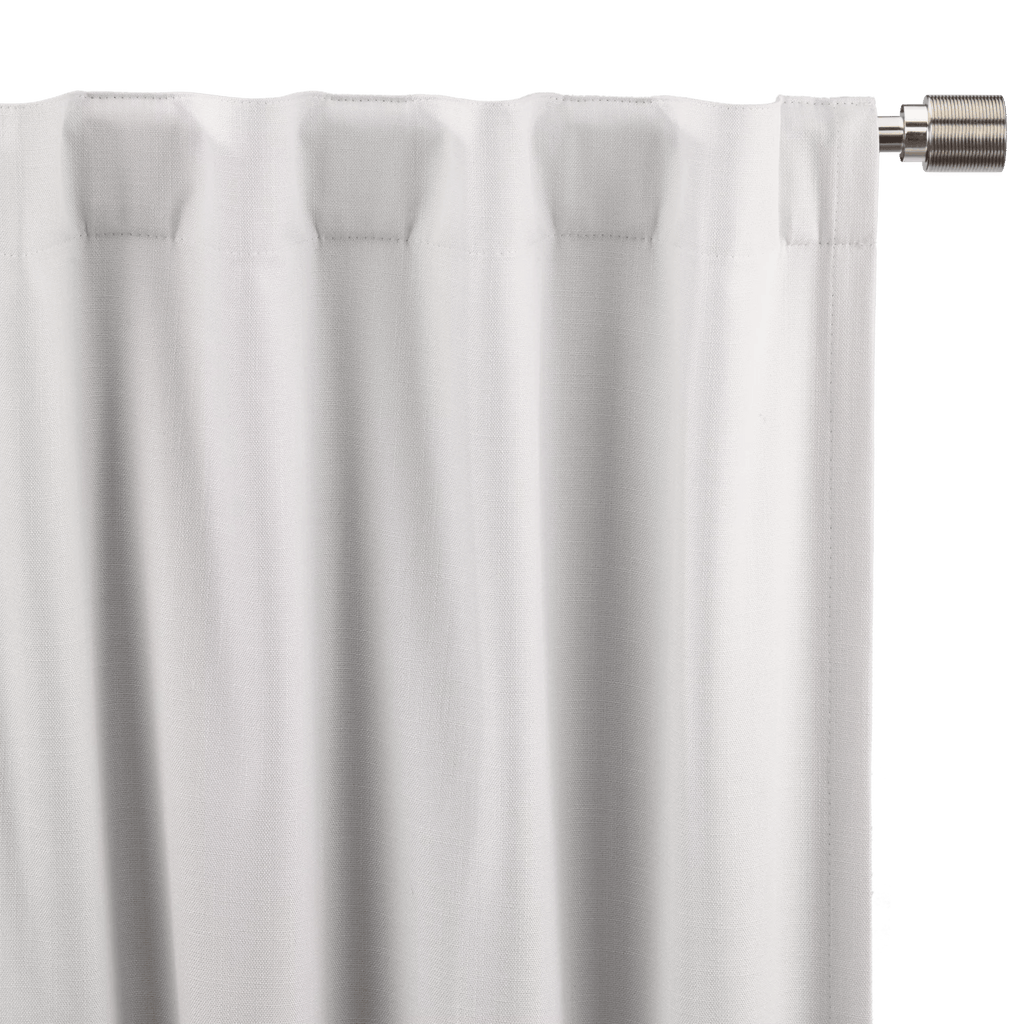 White Chita Back Tab Blackout Curtain