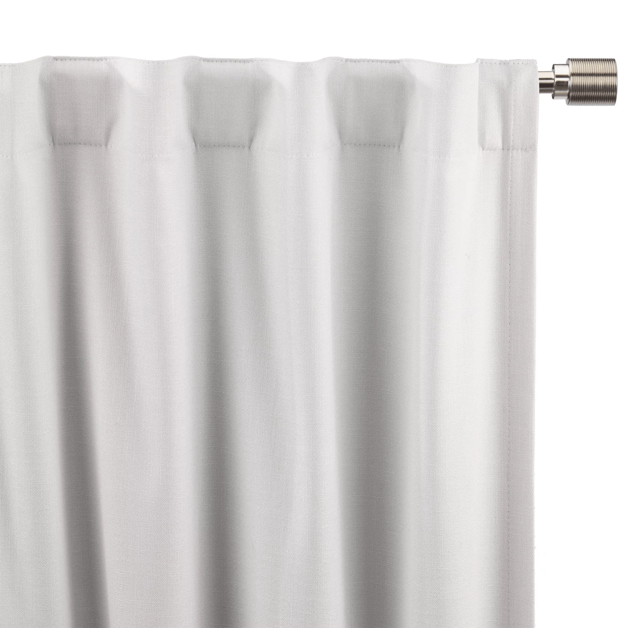 White Chita Back Tab Blackout Curtain