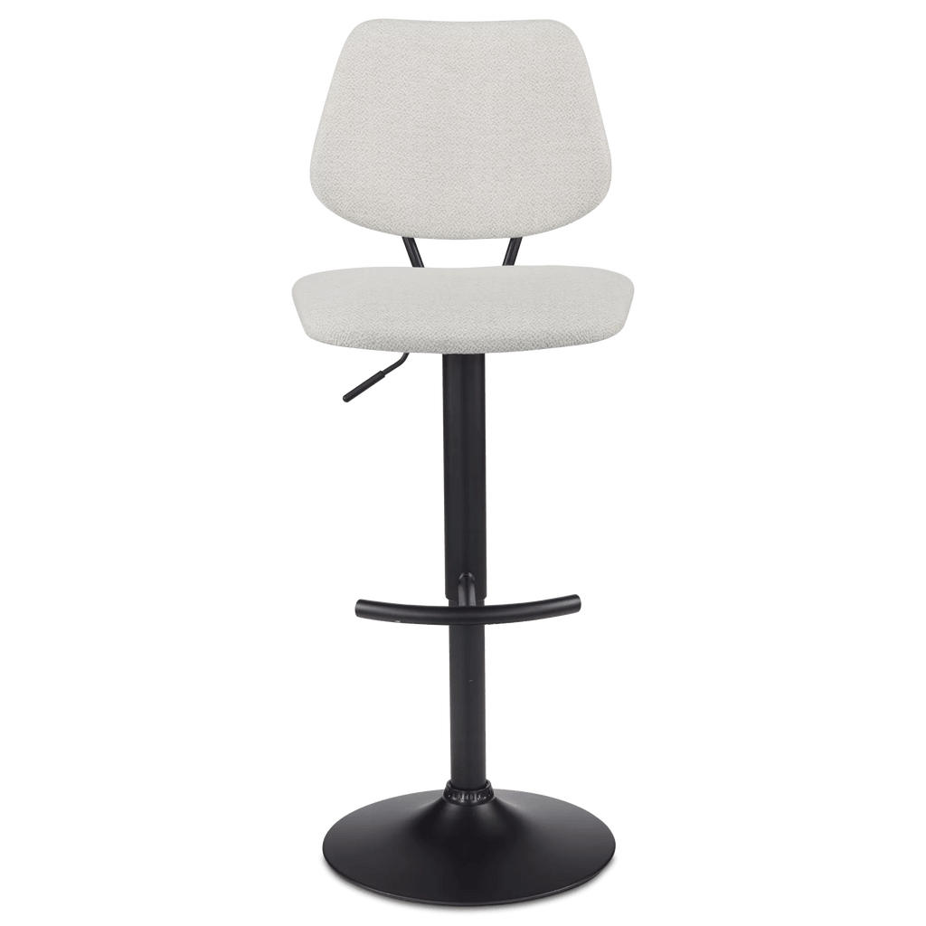 Fabric and Metal Adjustable Counter Stool