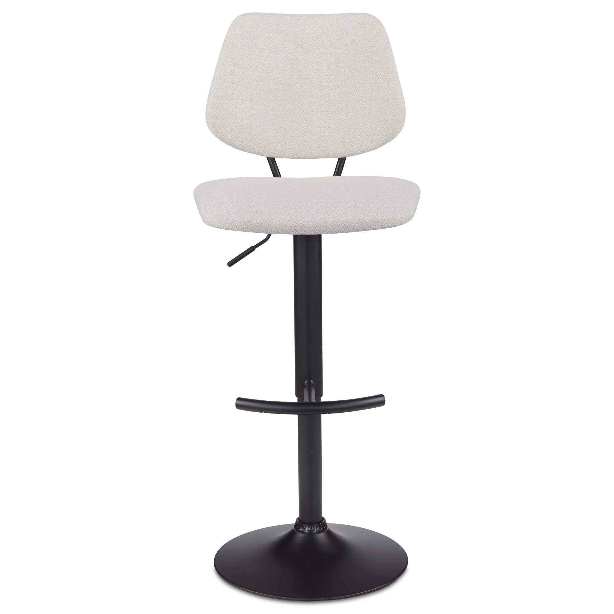 Fabric and Metal Adjustable Counter Stool