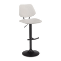Fabric and Metal Adjustable Counter Stool