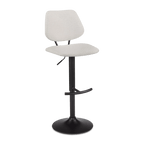 Fabric and Metal Adjustable Counter Stool