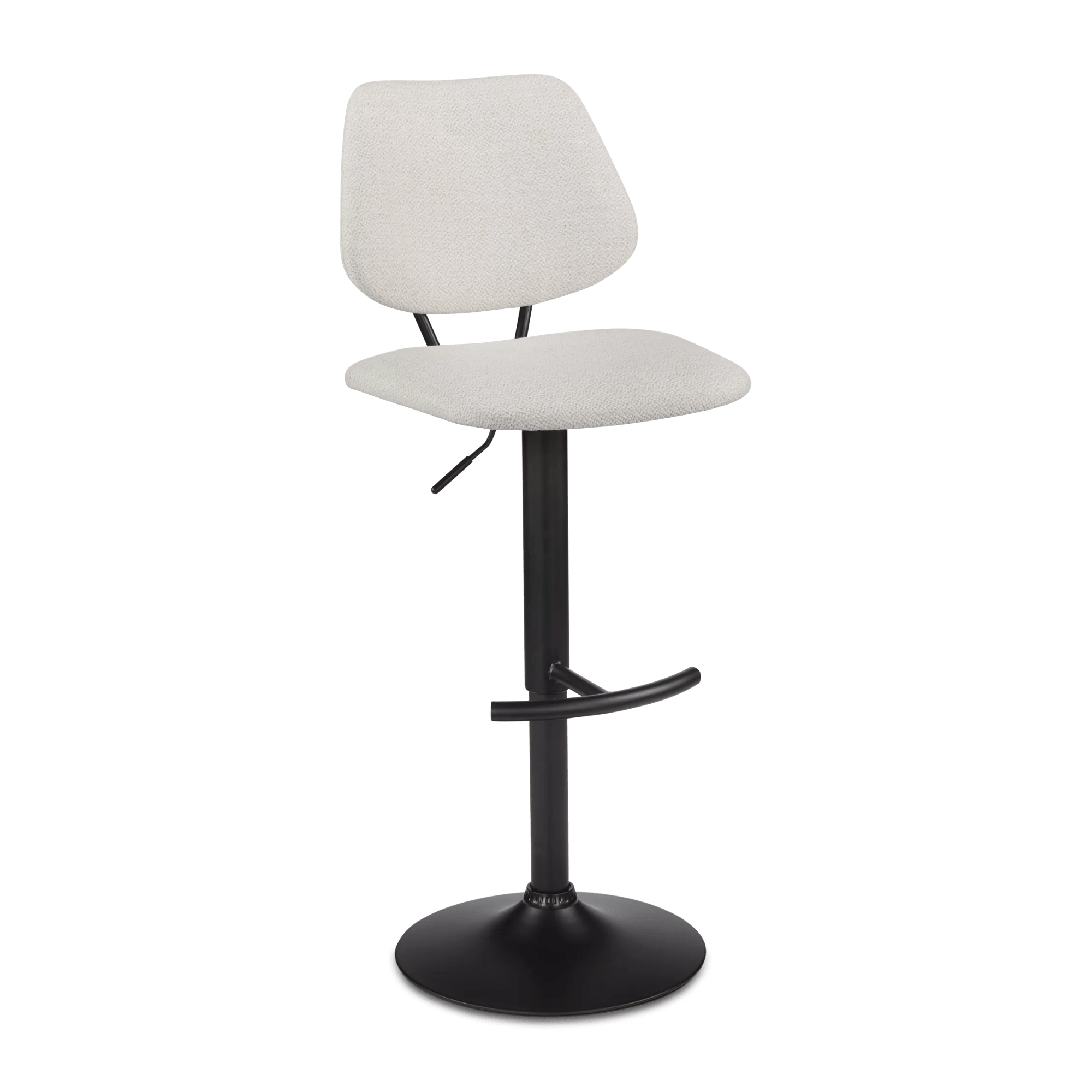 Fabric and Metal Adjustable Counter Stool