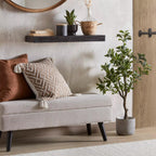 Artificial Plant in Black Matte Ceramic Pot