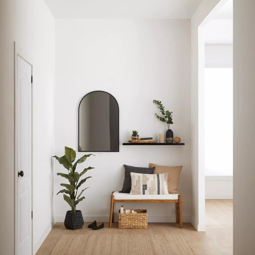 Large  Ficus in Black Rattan Pot