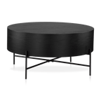 Veneer and Metal Coffee Table