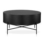 Veneer and Metal Coffee Table