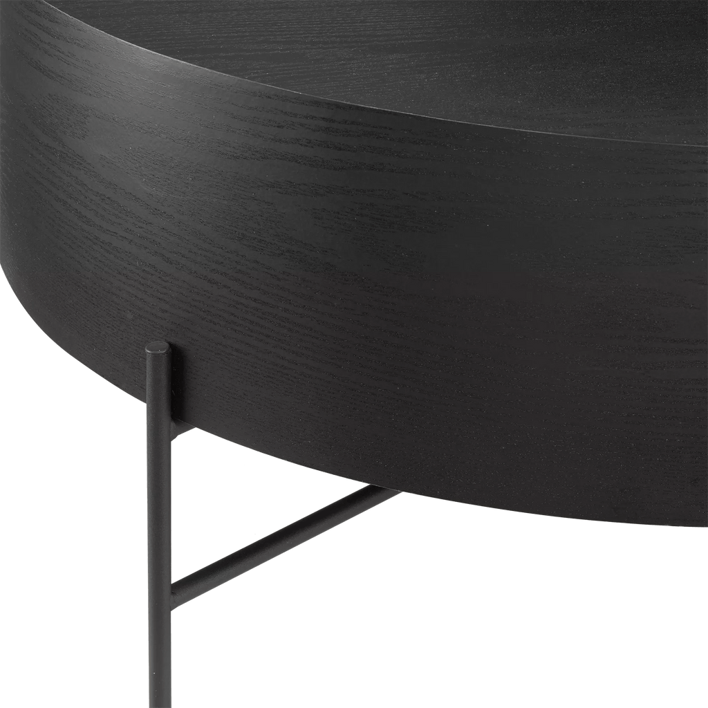 Veneer and Metal Coffee Table