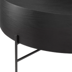 Veneer and Metal Coffee Table