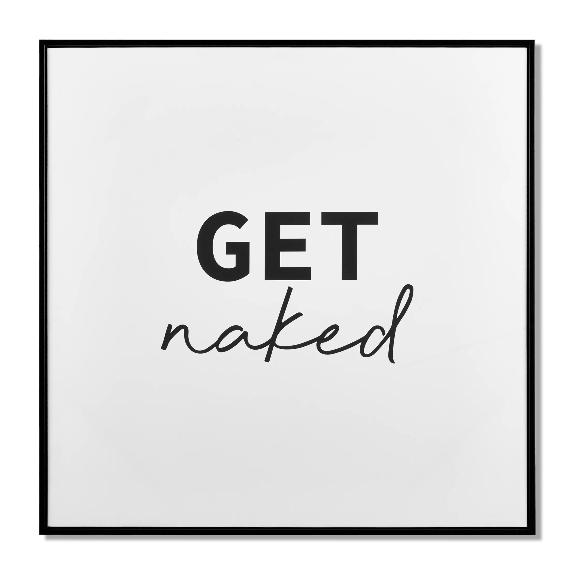 Get Naked Printed Canvas