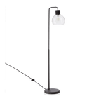 Metal and Glass Floor Lamp