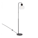 Metal and Glass Floor Lamp
