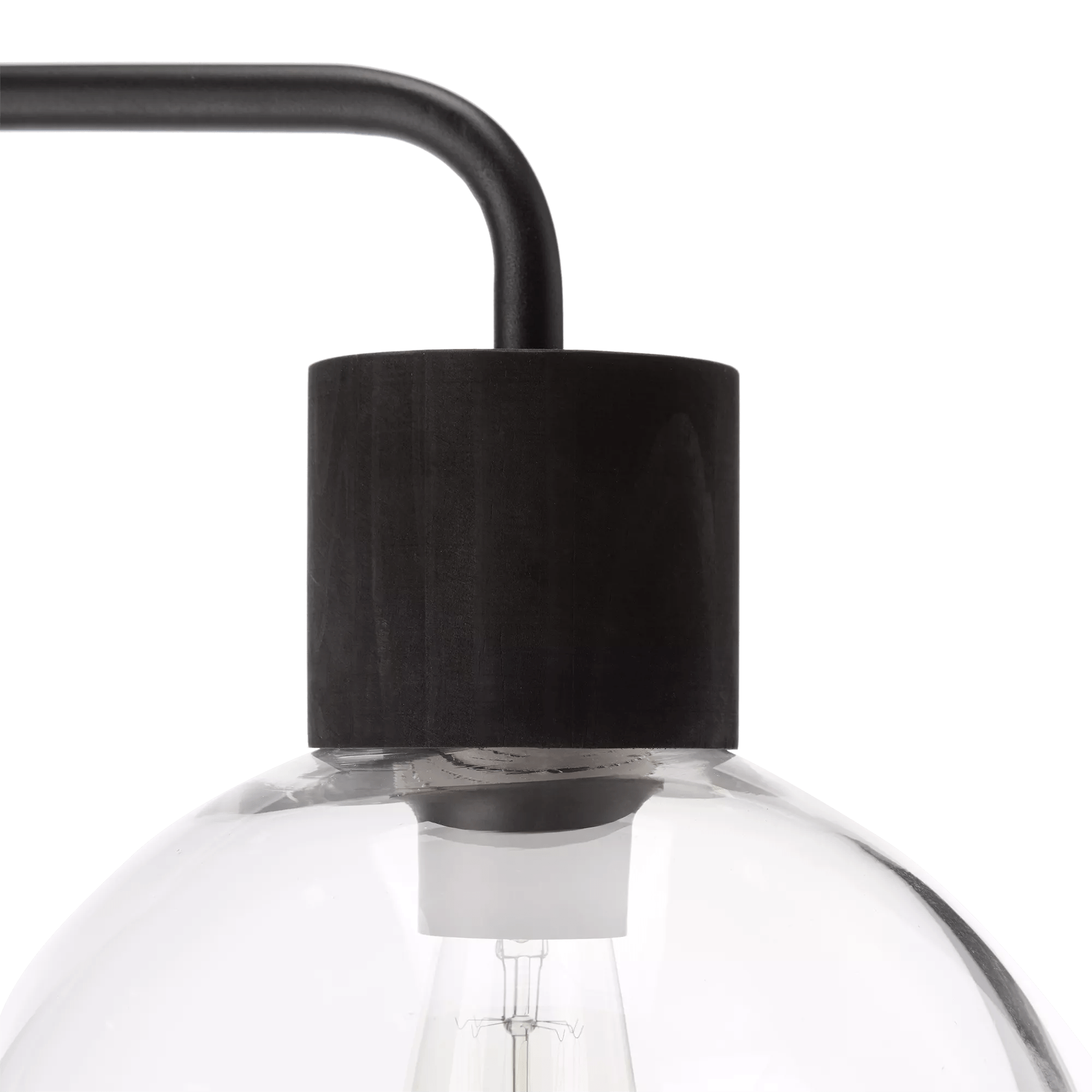 Metal and Glass Floor Lamp