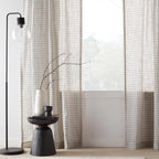 Metal and Glass Floor Lamp