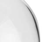 Round Glass and Wood Ceiling Lamp