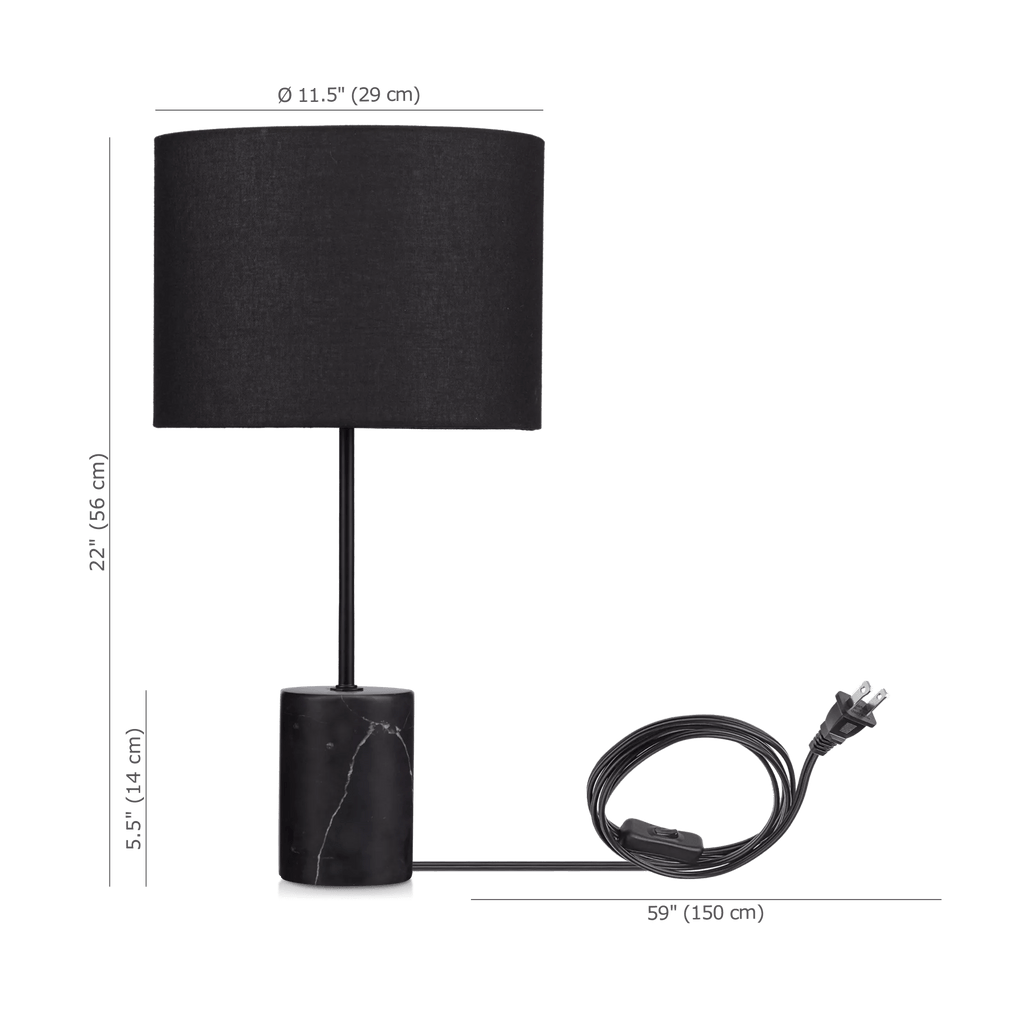 Table Lamp with Marble Base