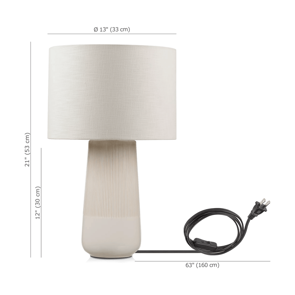 2-Tone Ceramic Table Lamp