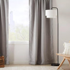 Grey Mullins Blackout Back-Tab Curtain