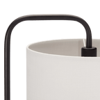 Metal Floor Lamp with White Shade