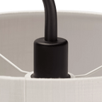 Metal Floor Lamp with White Shade