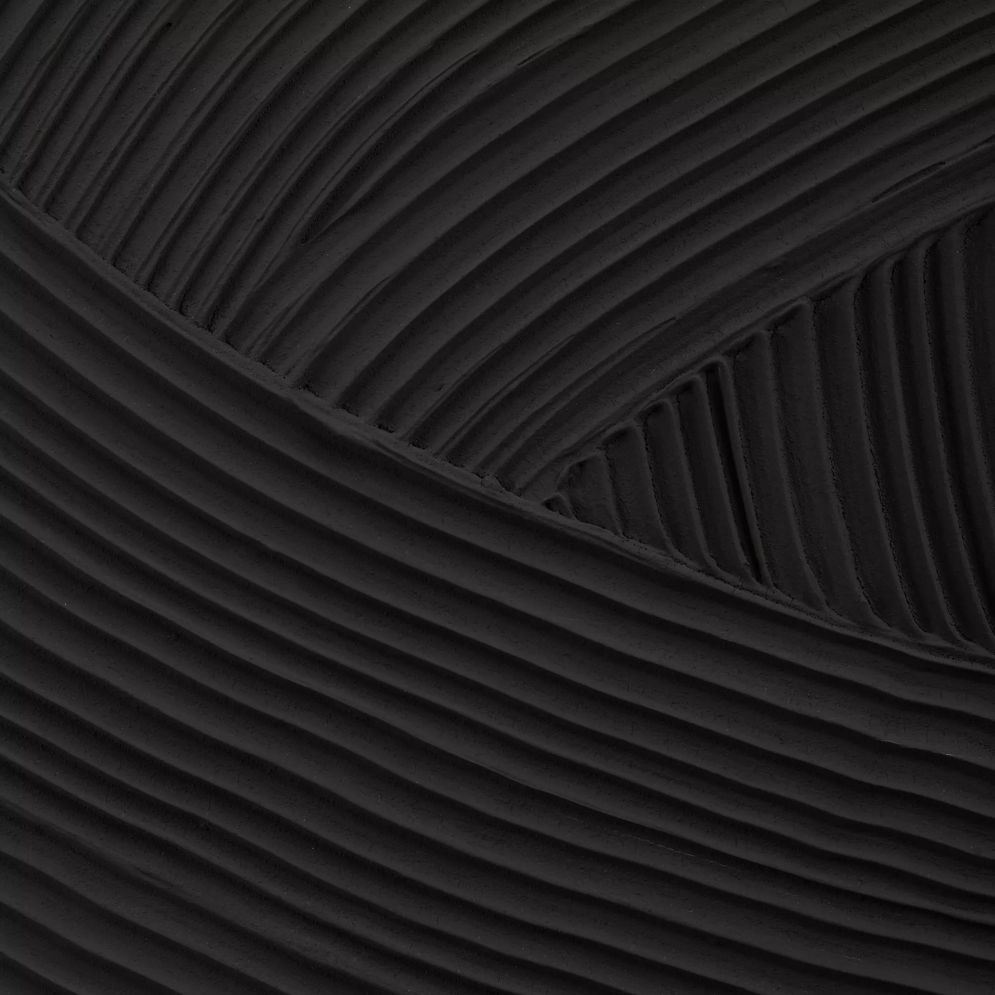 Tone on Tone Embossed Abstract Oil Painting