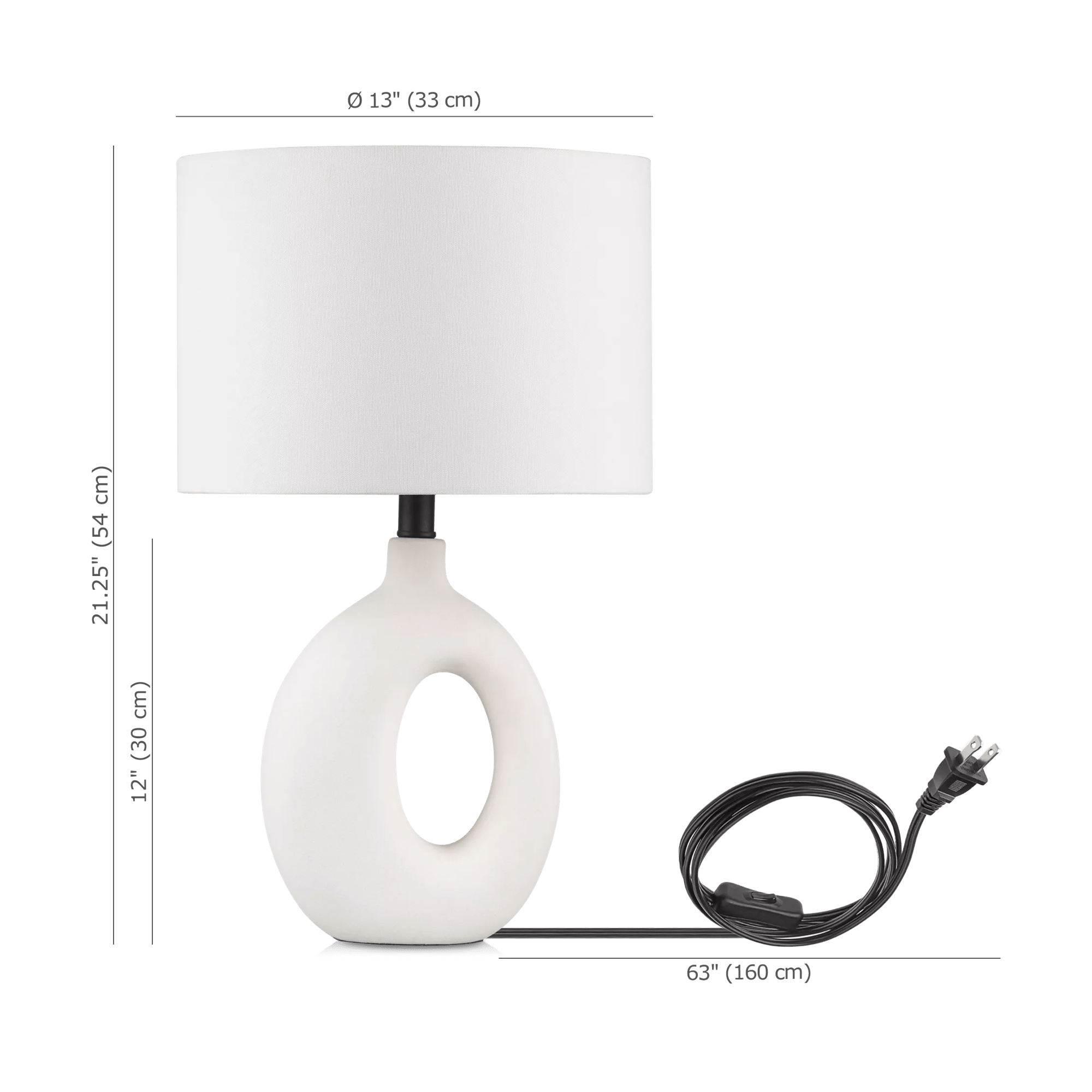 Ceramic Loop Table Lamp