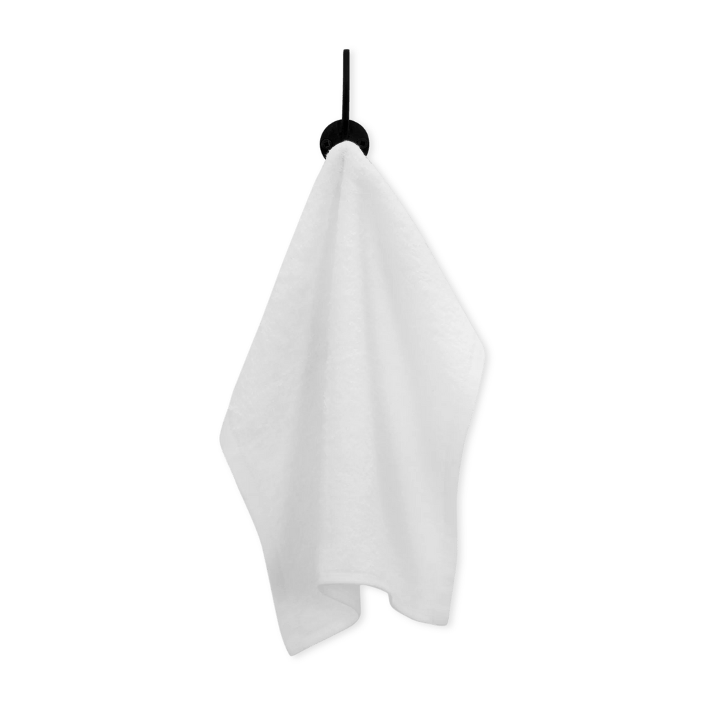 White Set of 6 Large Washcloths