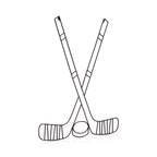 Metal Hockey Wall Art