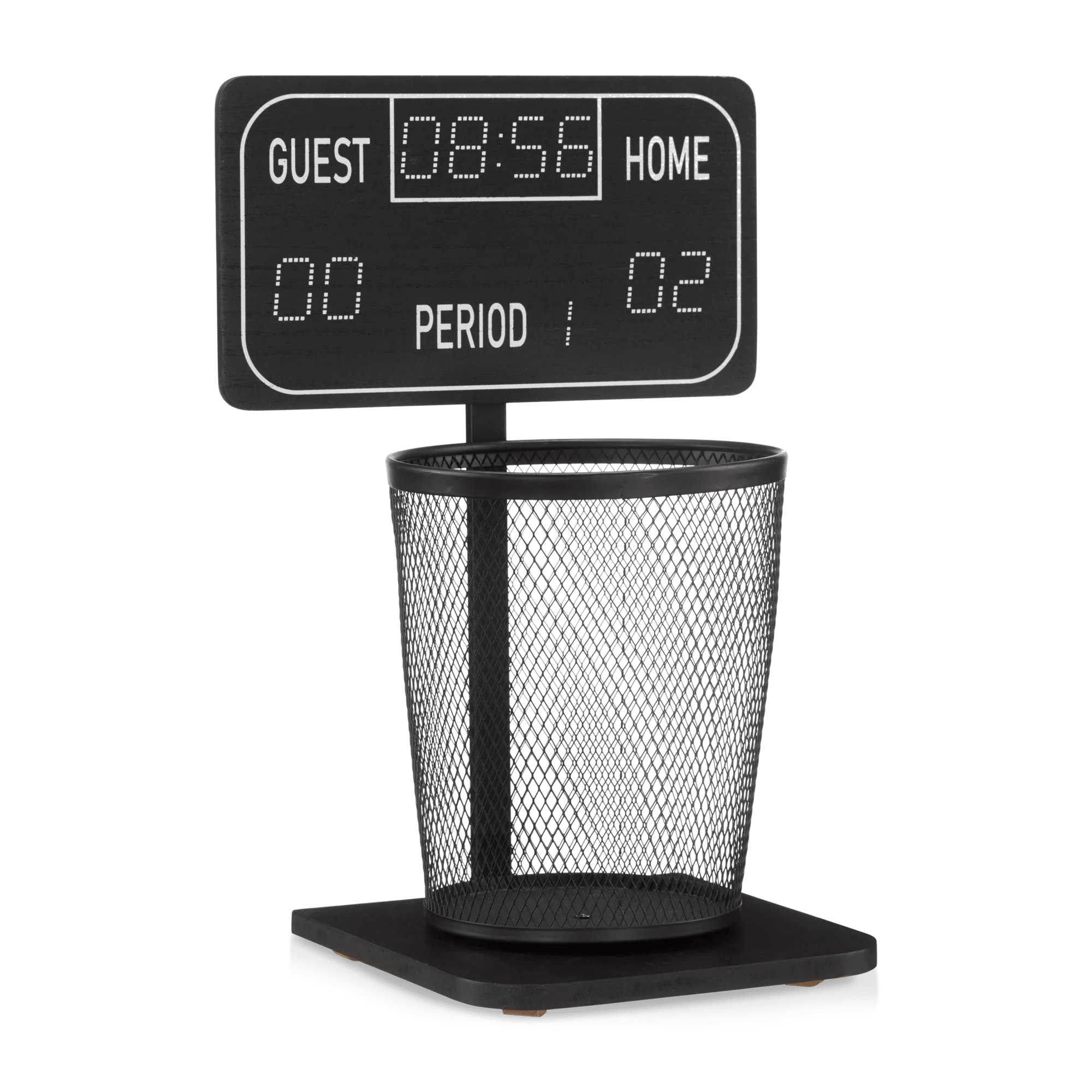 Hockey Scoreboard Garbage Bin