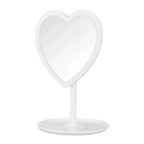 LED Heart-Shaped Table Mirror