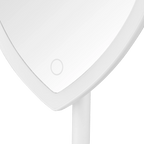 LED Heart-Shaped Table Mirror